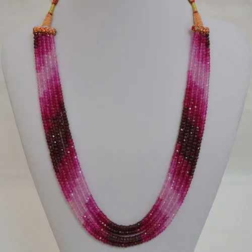 Ruby Beads Necklace