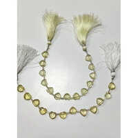 Lemon Quartz Heart Shape Beads - Polished Finish, All Sizes Available in Vibrant Lemon Color