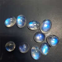 Rainbow Moonstone Cabochons - Natural Oval Moonstone, All Sizes Available, Transparent White Color, Elegant Cabochons For Jewelry Making