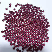 Garnet Stone Cabochon - 4 Mm Round Brilliant Cut | Natural Maroon Garnet