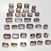 Ametrine Cut Stone - Natural Ametrine, All Sizes Available, Purple-golden Color | High Hardness, Unique Stone Type