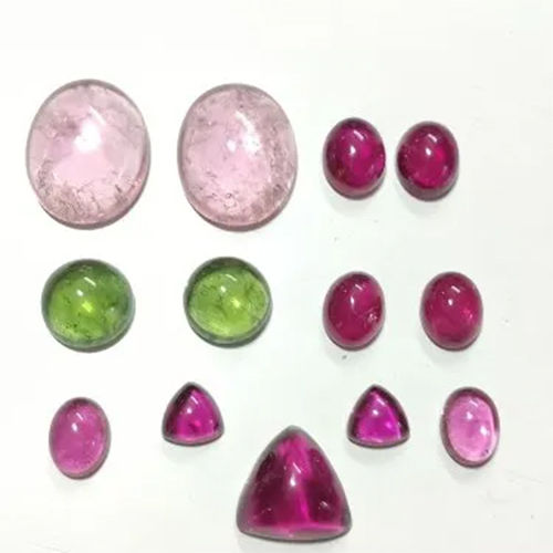 Multicolour Natural Tourmaline Pairs