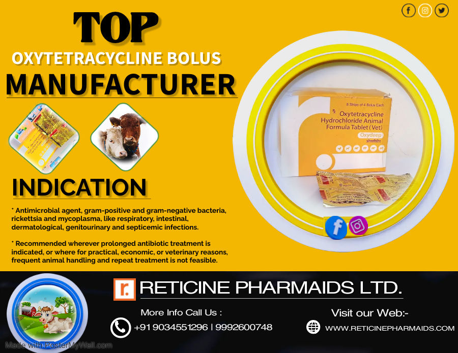 VETERINARY BOLUS MANUFACTURER IN TELANGANA