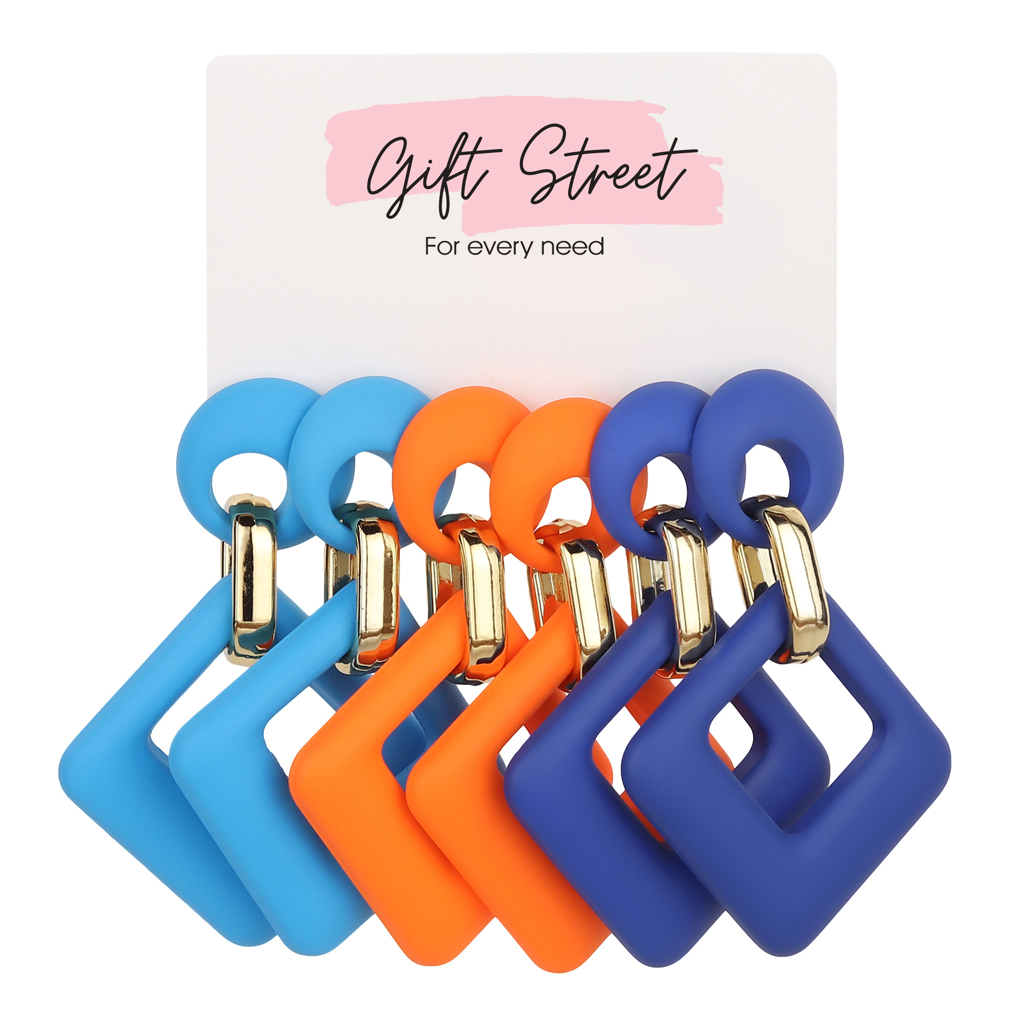 Vivid Square Earrings
