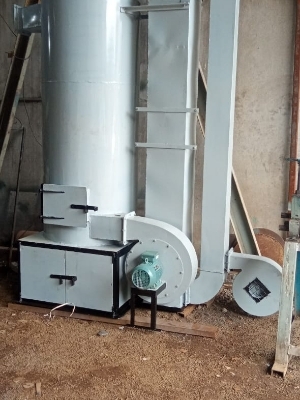 Wood biofuels fired hot air furness.