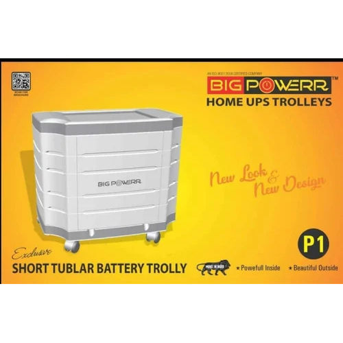Tall Tubular Battery Trolley