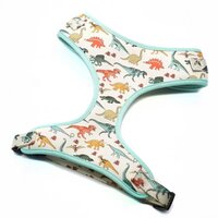Red Animal Print Neoprene Dog Harness