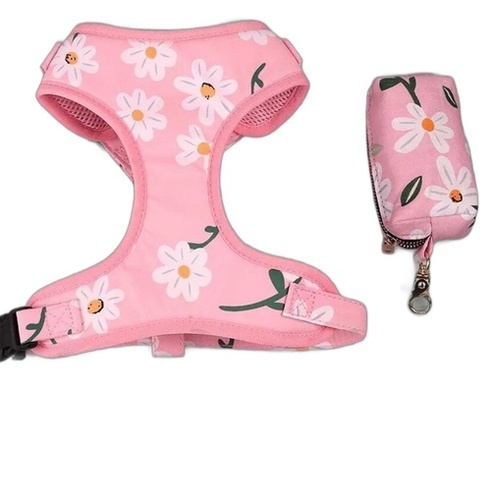Floral Mesh Dog Harness