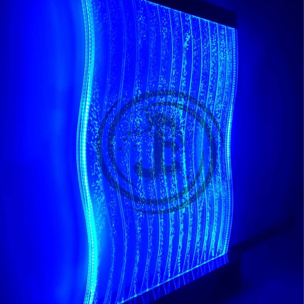 CURVED BUBBLE PANEL - Acrylic Sheets, Bent at 15 & 35 Degrees, Two Sheets Merged Together for Enhanced Aesthetic Appeal , Versatile Design