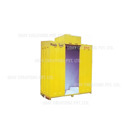 Yellow Frp Double Public Urinal Cabin