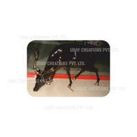 Frp Black Deer Statue Application: Industrial