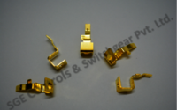 Mcb J Clamp - Brass Material, 1 Mm - 5 Mm Size, Yellow Color | Corrosion Resistant Design For Secure Electrical Attachment