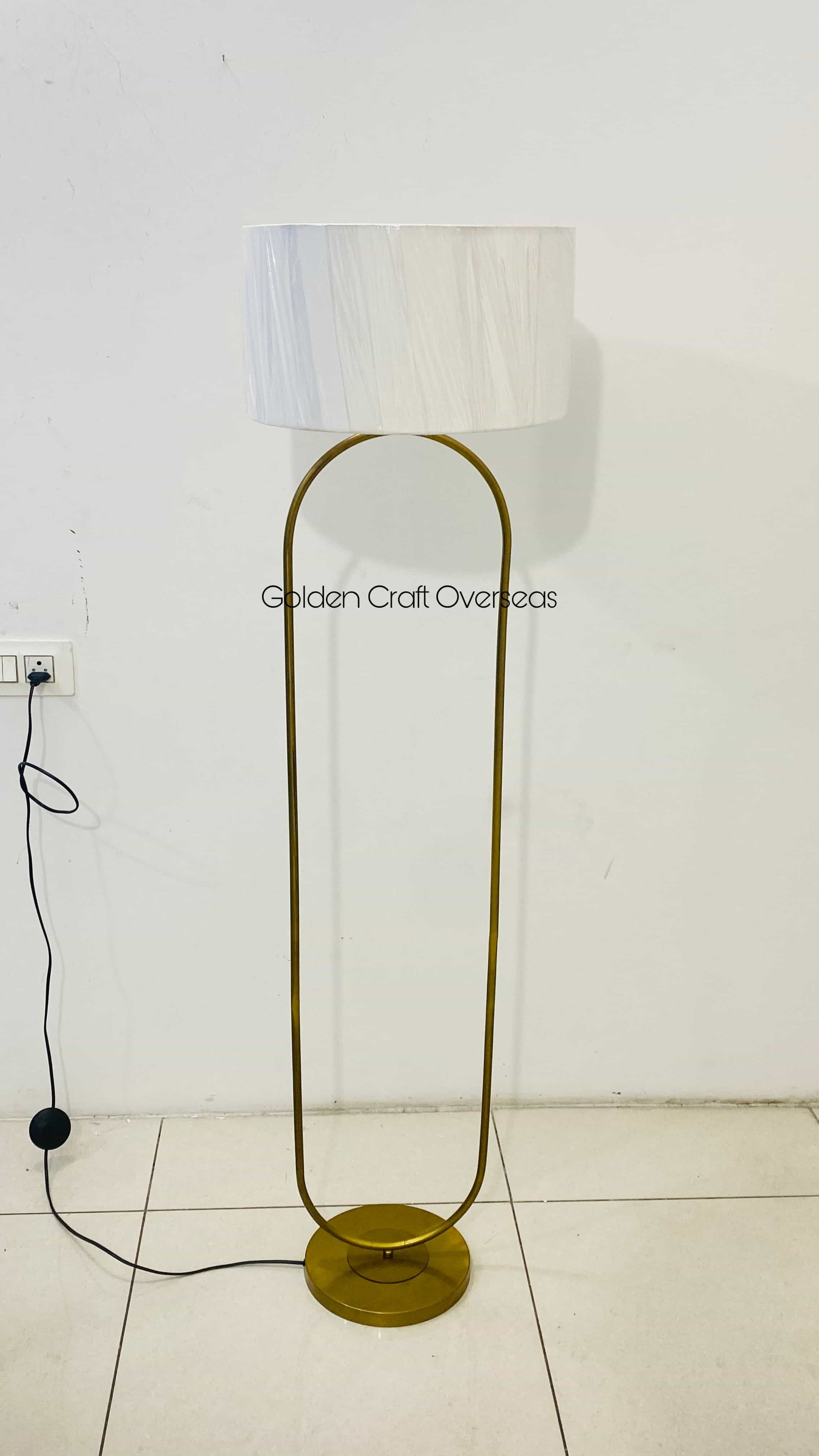 Iron Antique Gold Floor Lamp