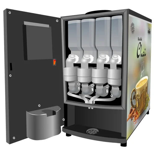 Manual 4 Lane Tea And Coffee Vending Machine