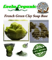 French Green Clay Soap Base - Core Material: Transparent Melt