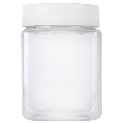 IPFG00187 200 ML SQUARE JAR 53-17 WITH PLAIN CAP