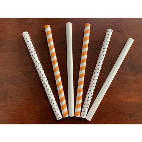 Multicolor 12Mm Paper Drinking Straw