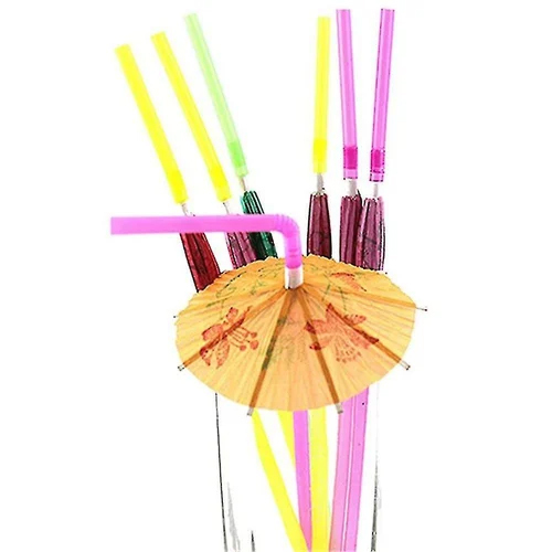 Fancy Paper Umbrella Straws