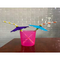 Fancy Paper Straw Umbrella Straw - Multi Color, 6 Mm Size With 50 Pieces In A Box | High-quality Bio Paper, Ideal For Events And Party Supplies
