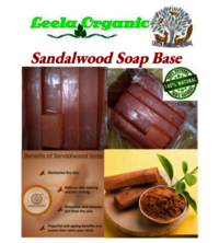 Sandalwood Soap Base - Transparent Melt, Rectangle Shape | 2-year Lifespan, Ideal For Soap Making
