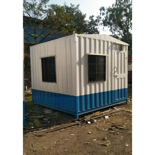 White Square Portable Security Cabins