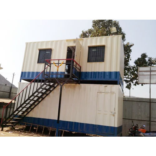 White Multi Storey Steel Portable Cabin