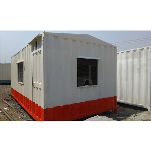 Steel Galvanized Office Cabin - Color: White