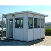 Modular Security Booths - Color: White