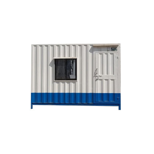 White Ms Color Coated Portable Cabin