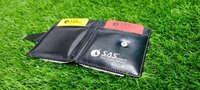 Sas Sports Referee Wallet Card - Leather, 8.3 X 11.6cm , Black | Includes Red & Yellow Cards, Ideal For Football Refereeing And Sports Matches