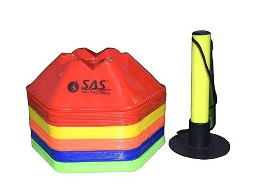 SAS SPORTS Hexa saucer Cone Set Of 25