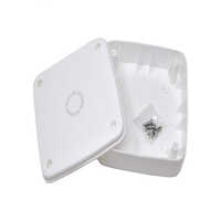 Weather Proof Junction Box - Pvc Material, 5x5x3 Mm Dimensions, White Color | Ip66 Rated, Ideal For Cctv Camera Protection And Easy Cable Maintenance