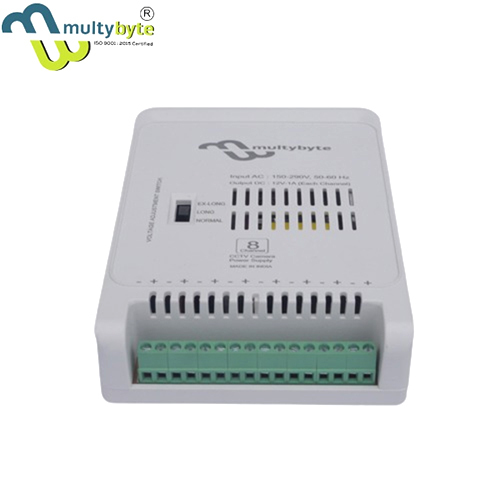 12V To 10Amp - 8 Channel Dlx CCTV Power Supply