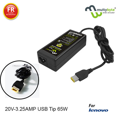 65W 20V-3.25Amp Multybyte Laptop Adaptor