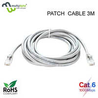 Cat 6 - 5m Patch Cable | High-quality Copper, Flexible Design, White Color, High-speed Data Transfer Up To 1000 Mbps, Ideal For Networking And Servers
