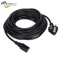 25m Computer Power Cord - High-quality Copper Wire, Grey Color | Suitable For Pcs, Monitors, Printers, And Compatible With Major Laptop Brands