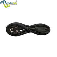 1.8m Laptop Power Cord - High-quality Black Power Cable, Designed For Industrial Use - 3-prong Connector For Reliable Performance, Short Circuit Protection