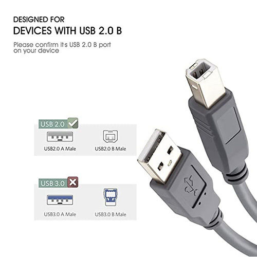 2.0 Am-bm 1.5m Usb Printer Cable Application: Industrial