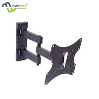 42 Inch To 52 Inch Rot Led Wallmount Bracket - Black Powder Coated Finish, 2ft Height, 12mm Length, 10mm Width, Easy Installation & Disassembly
