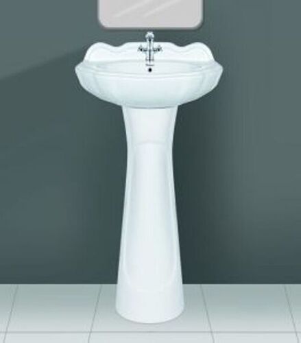 Pedestal Wash Basin - Finish: Glossy