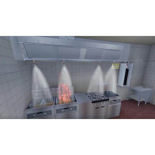 Stainless Steel Wet Chemical Based Fire Suppression System