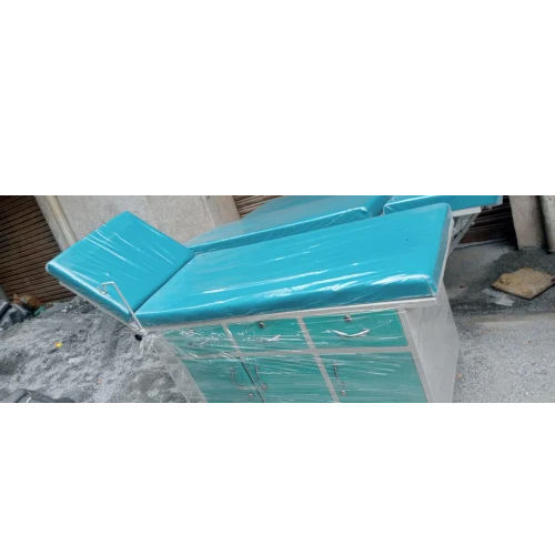 Light Blue Medical Ss Hospital Bed