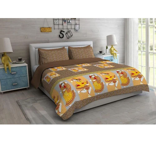 3D Polyester Double Bed Sheet