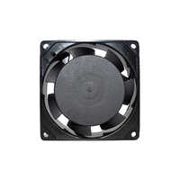 Ac 8025 Air Cooling Fan - High-quality Metal, 7-blade Design, Sleek Black Color | Efficient Cooling For Large Rooms, 220-440 Volt Operation
