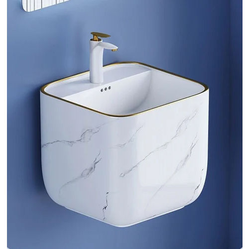 White Wall Mounted Wash Basins