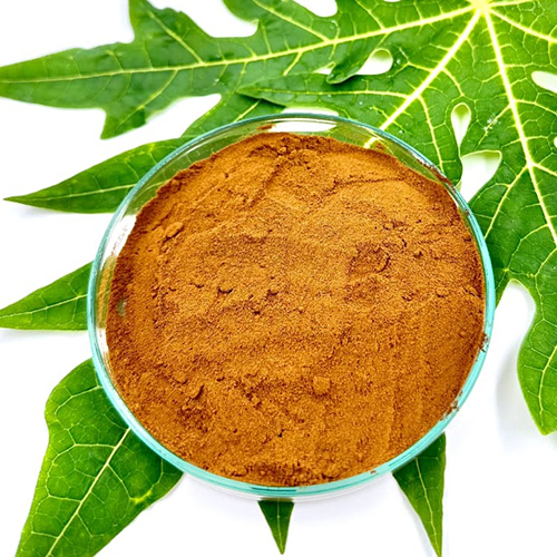 11.	Carica papaya (Papaya Leaf) Dry Extract Powder: 3-4% Polyphenols / 40% Glcyosides