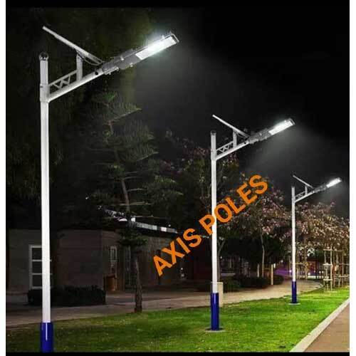 Solar Street Light Pole - 15W Power, 6 Feet Height | Durable Aluminum Material, Ideal for Street Usage