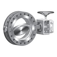 Triple Eccentric Butterfly Valve - Color: Silvar