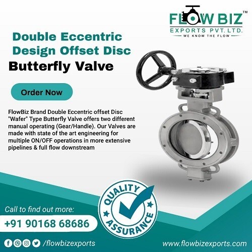 API Standard Offset Disc Butterfly Valve Manufacturer in Mumbai