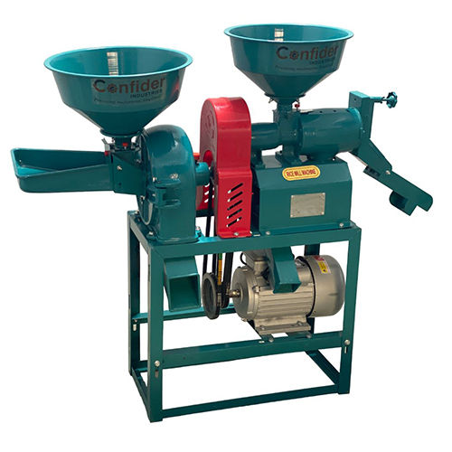 Mini Rice Mill 3 Hp Motor - Color: Green